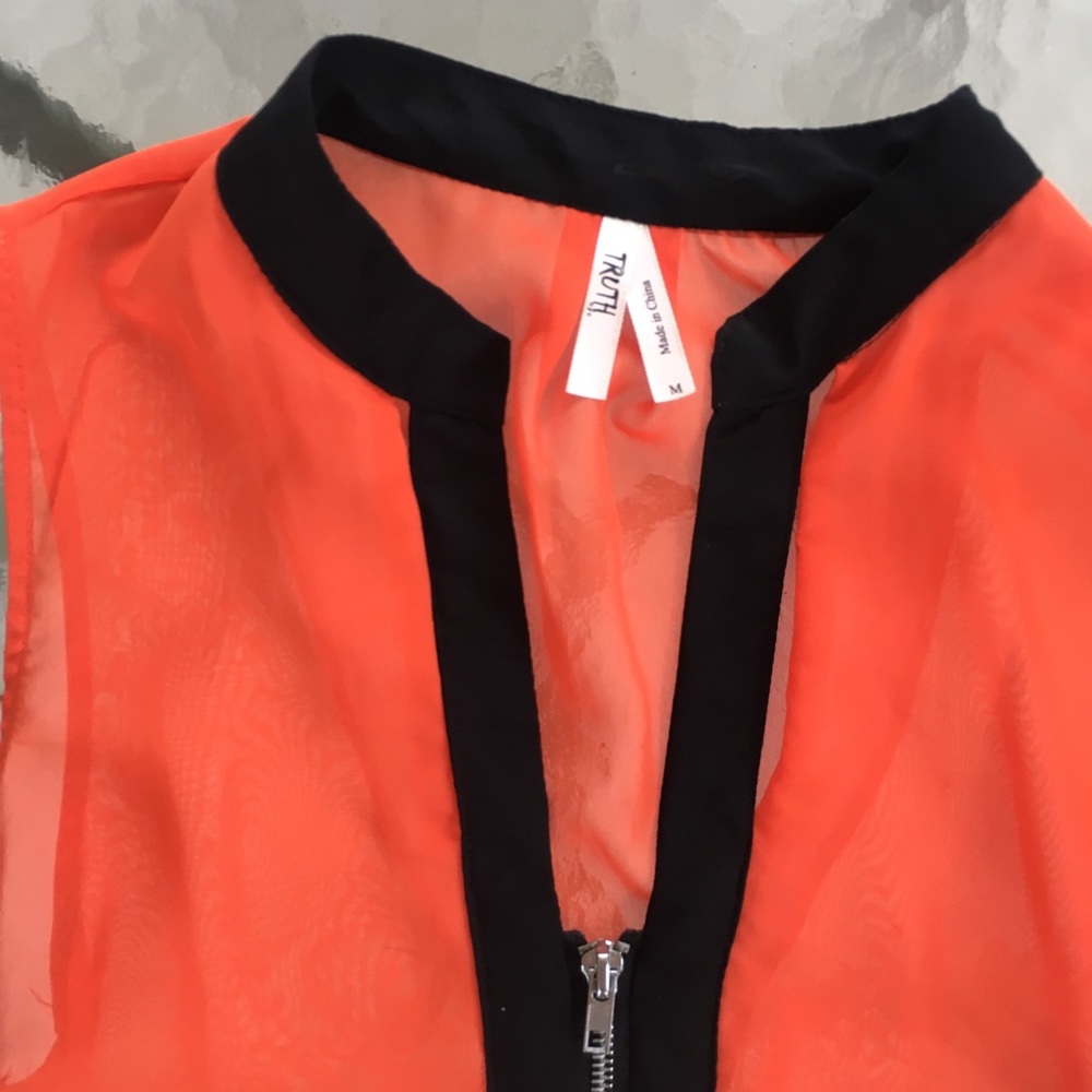 Orange dress top
